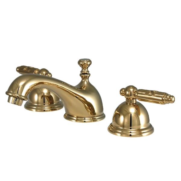 KS3962GL 8" Widespread Bathroom Faucet, Polished Brass